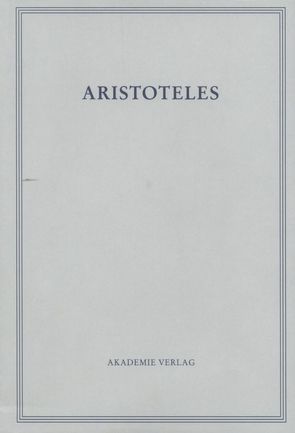 Aristoteles: Aristoteles Werke / Parva Naturalia II von King,  Richard A. H.