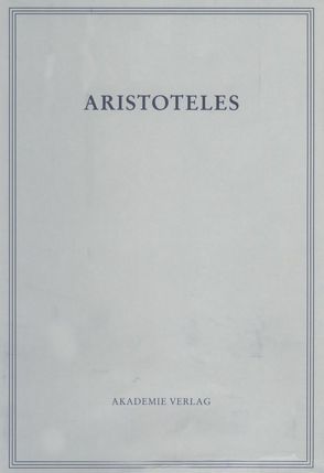 Aristoteles: Aristoteles Werke / Parva Naturalia III von Van Der Eijk,  Philip J.