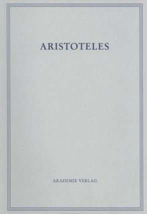 Aristoteles: Aristoteles Werke / Oikonomika von Zoepffel,  Renate