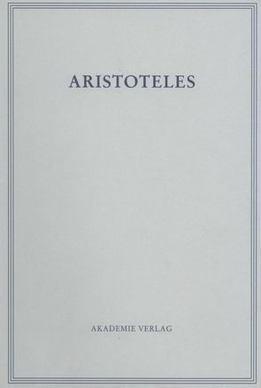 Aristoteles: Aristoteles Werke / Über die Seele von Theiler,  Willy