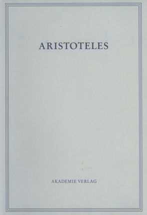 Aristoteles: Aristoteles Werke / Über den Himmel von Jori,  Alberto