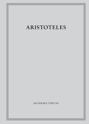 Aristoteles: Aristoteles Werke / Zoologische Schriften II von Kullmann,  Wolfgang