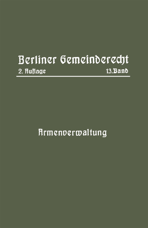 Armenverwaltung von Magistrat Von Berlin