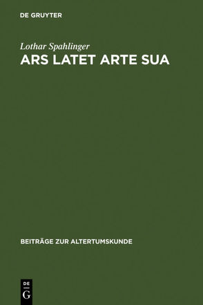 Ars latet arte sua von Spahlinger,  Lothar