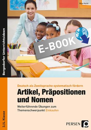 Artikel, Präpositionen und Nomen – Einkaufen 3/4 von Herkt,  Nina