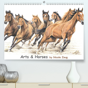 Arts & Horses (Premium, hochwertiger DIN A2 Wandkalender 2020, Kunstdruck in Hochglanz) von Zeug,  Nicole