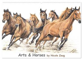 Arts & Horses (Wandkalender 2024 DIN A2 quer), CALVENDO Monatskalender von Zeug,  Nicole