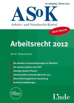 ASoK-Spezial Arbeitsrecht 2012 von Rauch,  Thomas