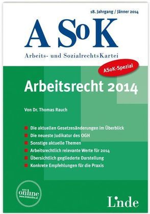 ASoK-Spezial Arbeitsrecht 2014 von Rauch,  Thomas