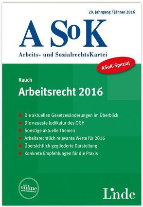 ASoK-Spezial Arbeitsrecht 2016 von Rauch,  Thomas