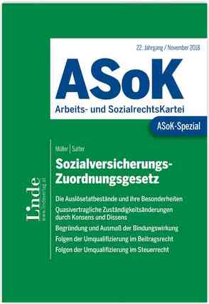 ASoK-Spezial Sozialversicherungs-Zuordnungsgesetz von Müller,  Rudolf, Sutter,  Franz