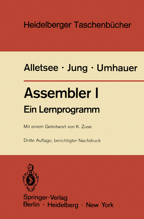 Assembler I von Alletsee,  Rainer, Jung,  Horst, Umhauer,  Gerd F., Zuse,  Konrad