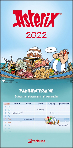 Asterix 2022 Familienplaner – Familien-Timer – Termin-Planer – Kids – Kinder-Kalender – Familien-Kalender – 22×45 von Uderzo,  Albert