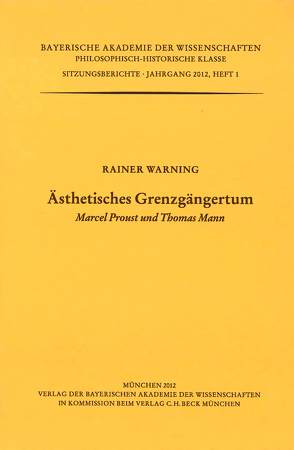 Ästhetisches Grenzgängertum von Warning,  Rainer