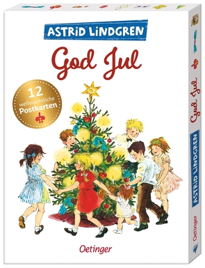 Astrid Lindgren. God Jul. 12 wunderschöne Weihnachtskarten zum Verschicken von Berg,  Björn, Eriksson,  Eva, Heikkilä,  Cecilia, Lindgren,  Astrid, Vang Nyman,  Ingrid, Wikland,  Ilon