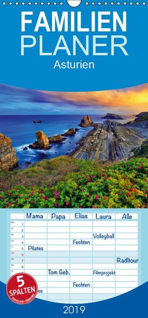 Asturien – Familienplaner hoch (Wandkalender 2019 , 21 cm x 45 cm, hoch) von by Atlantismedia,  (c)2017