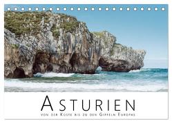 Asturien – Von der Küste bis zu den Gipfeln Europas (Tischkalender 2024 DIN A5 quer), CALVENDO Monatskalender von Pfau,  David