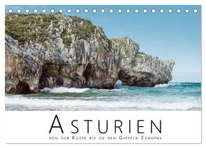 Asturien – Von der Küste bis zu den Gipfeln Europas (Tischkalender 2024 DIN A5 quer), CALVENDO Monatskalender von Pfau,  David