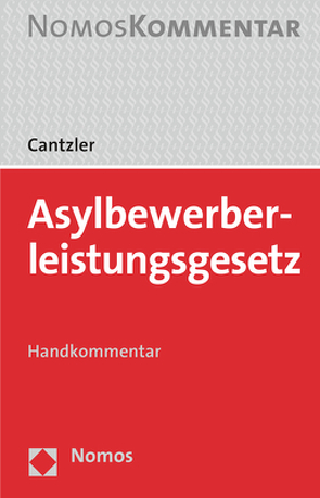 Asylbewerberleistungsgesetz von Cantzler,  Constantin