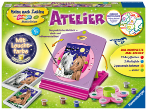 Ravensburger Malen nach Zahlen 28507 – Atelier Pferde – Kinder ab 7 Jahren