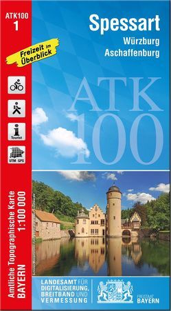 ATK100-1 Spessart (Amtliche Topographische Karte 1:100000) von Landesamt für Digitalisierung,  Breitband und Vermessung,  Bayern