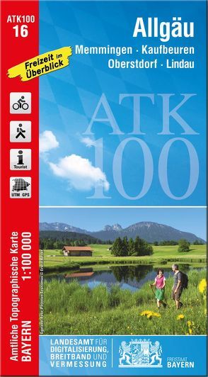 ATK100-16 Allgäu (Amtliche Topographische Karte 1:100000)