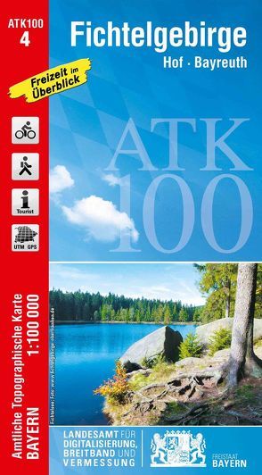 ATK100-4 Fichtelgebirge (Amtliche Topographische Karte 1:100000) von Landesamt für Digitalisierung,  Breitband und Vermessung,  Bayern