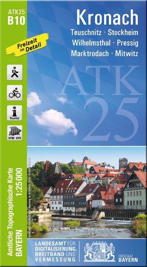 ATK25-B10 Kronach (Amtliche Topographische Karte 1:25000) von Landesamt für Digitalisierung,  Breitband und Vermessung,  Bayern