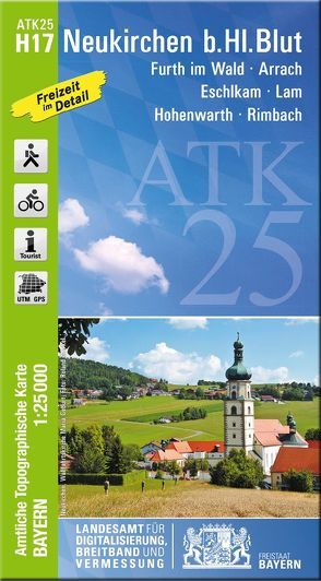 ATK25-H17 Neukirchen b.Hl.Blut (Amtliche Topographische Karte 1:25000) von Landesamt für Digitalisierung,  Breitband und Vermessung,  Bayern