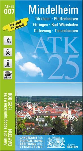 ATK25-O07 Mindelheim (Amtliche Topographische Karte 1:25000) von Landesamt für Digitalisierung,  Breitband und Vermessung,  Bayern