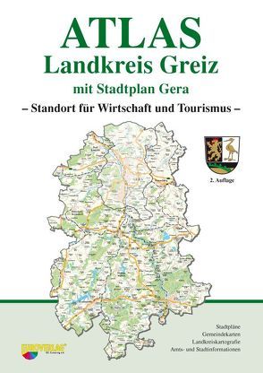 Atlas Landkreis Greiz mit Stadtplan Gera