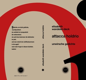 attacca holdrio von Kubli,  Dieter, Wandeler-Deck,  Elisabeth