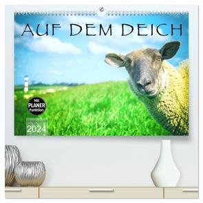 AUF DEM DEICH (hochwertiger Premium Wandkalender 2024 DIN A2 quer), Kunstdruck in Hochglanz von NORDLICHT,  NORDLICHT