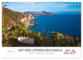 Auf den Liparischen Inseln (Tischkalender 2024 DIN A5 quer), CALVENDO Monatskalender von & Urbach,  Urbach