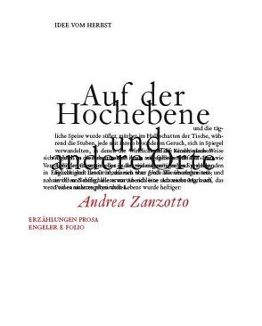 Auf der Hochebene und andere Orte von Capaldi,  Donatella, Fehringer,  Maria, Paulmichl,  Ludwig, Waterhouse,  Peter, Zanzotto,  Andrea