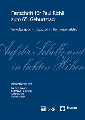 Auf der Scholle und in lichten Höhen von Caroni,  Martina, Heselhaus,  Sebastian, Mathis,  Klaus, Norer,  Roland