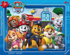 Ravensburger Kinderpuzzle – 05145 Auf zum nächsten Abenteuer! – Rahmenpuzzle für Kinder ab 3 Jahren, Paw Patrol Puzzle mit 33 Teilen