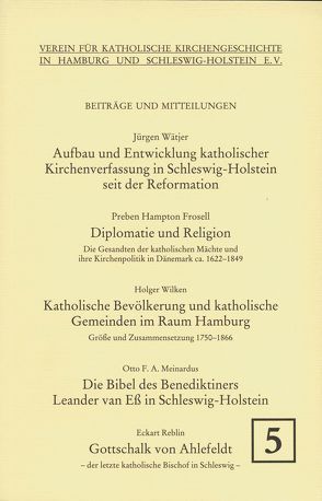 Aufbau und Entwicklung katholischer Kirchenverfassung in Schleswig-Holstein seit der Reformation. – Frossell, Preben H: Diplomatie und Religion – Die Gesandten der katholischen Mächte und ihre Kirchenpolitik in Dänemark 1622-1849. – Meinardus, Otto F: Die Bibel des Benediktiners Leander von Ess in Schleswig-Holstein von Wätjer,  Jürgen