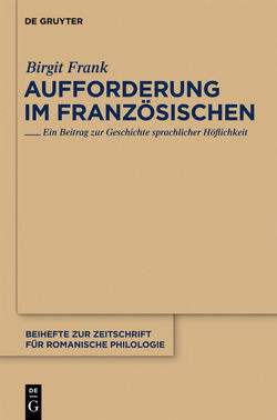 Aufforderung im Französischen von Frank,  Birgit