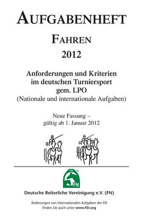 Aufgabenheft – Fahren (Nat./Int. Aufgaben)