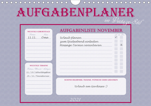 Aufgabenplaner im Vintage-Stil (Wandkalender 2021 DIN A4 quer) von Rasche,  Marlen