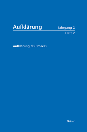 Aufklärung, Band 2/2: Aufklärung als Prozess von Vierhaus,  Rudolf