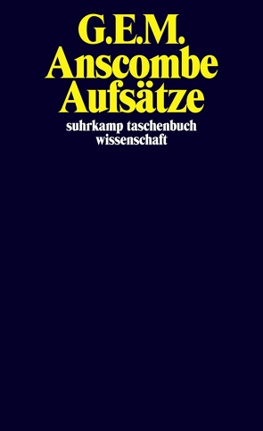 Aufsätze von Anscombe,  G. E. M., Hlobil,  Ulf, Müller,  Anselm W., Nieswandt,  Katharina