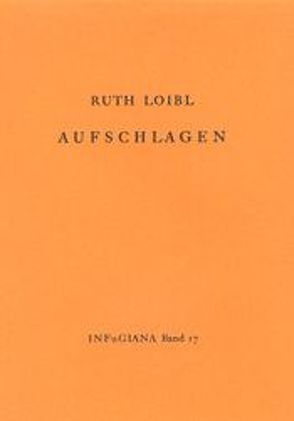 Aufschlagen von Loibl,  Ruth