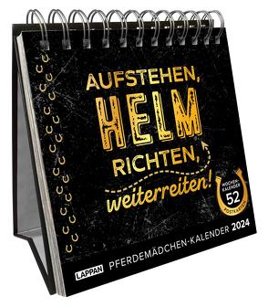 Aufstehen, Helm richten, weiterreiten! Pferdemädchen-Kalender 2024