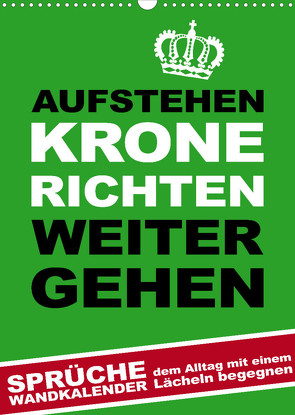 Aufstehen, Krone richten, weitergehen (Wandkalender 2023 DIN A3 hoch) von dmr, steckandose