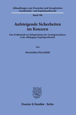 Aufsteigende Sicherheiten im Konzern. von Hirschfeld,  Maximilian