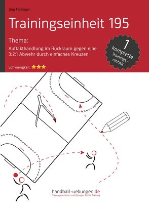 Auftakthandlung im Rückraum gegen eine 3:2:1 Abwehr durch einfaches Kreuzen (TE 195) von Madinger,  Jörg