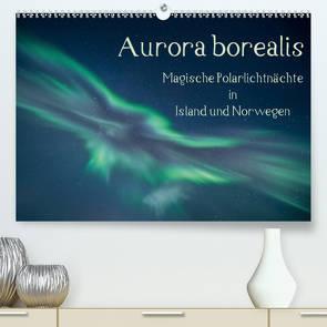 Aurora borealis – Magische Polarlichtnächte in Island und Norwegen (Premium, hochwertiger DIN A2 Wandkalender 2021, Kunstdruck in Hochglanz) von Grühn-Stauber,  Kirstin