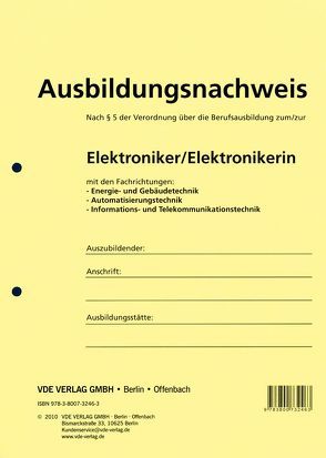 Ausbildungsnachweis Elektroniker/Elektronikerin